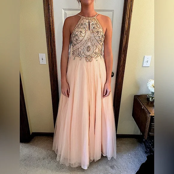 open lace back dress Jovani 42690 main image 0